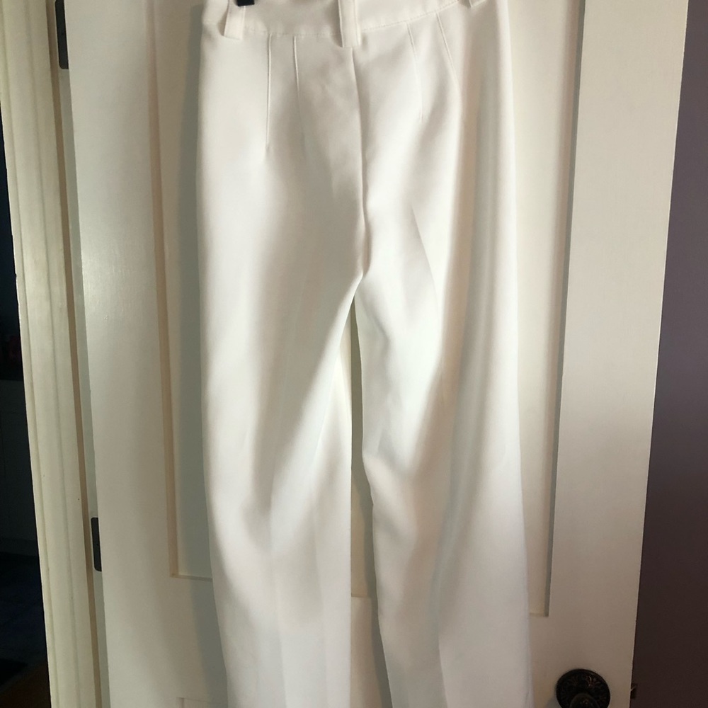 Zara white trouser pants perfect for return to office or spring brunch